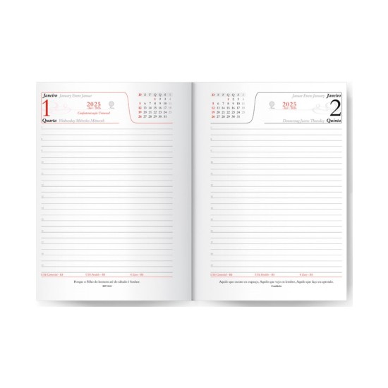 Agenda Azul Diária Personalizada