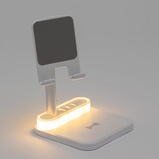 Base de Carregamento com Suporte Celular e Luminária Personalizado