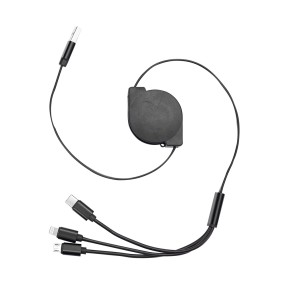 Cabo USB Retrátil 3 em 1 Personalizado