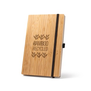 Caderno A5 de capa e contracapa de bambu Personalizado