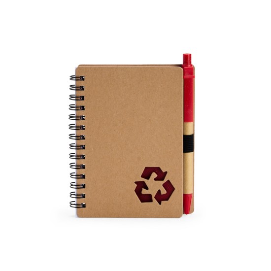Caderno Ecológico Personalizado com Caneta Caderno Ecológico Personalizado com Caneta