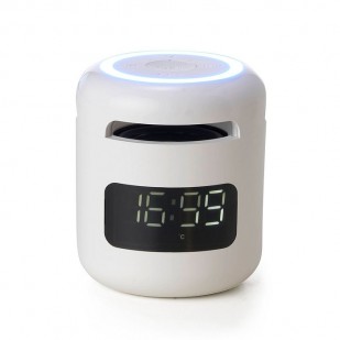 Caixa de Som Bluetooth com Relógio Personalizada