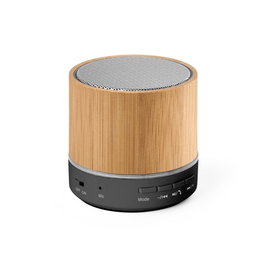 Caixa de Som Bluetooth em Bambu Personalizada