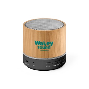 Caixa de Som Bluetooth em Bambu Personalizada