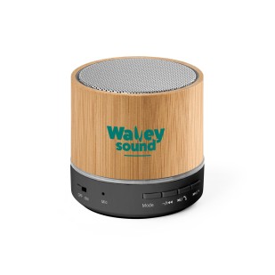 Caixa de Som Bluetooth em Bambu Personalizada