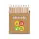 Caixa Personalizada com 12 mini lápis de cor