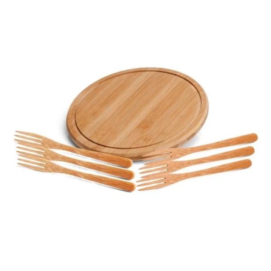 Conjunto para petiscos em Bambu Personalizado para Brindes Conjunto para petiscos em Bambu Personalizado para Brindes