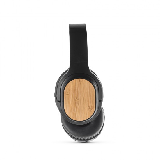 Fones de ouvido wireless em bambu e ABS Personalizado