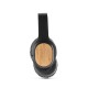 Fones de ouvido wireless em bambu e ABS Personalizado