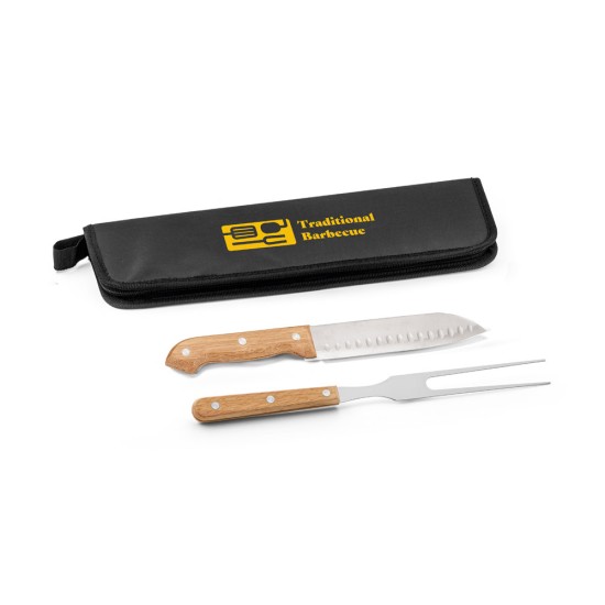 Kit Churrasco com Estojo e 2 Peças Personalizado Kit Churrasco com Estojo e 2 Peças Personalizado