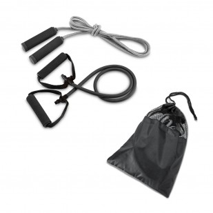 Kit Fitness Personalizado com Elástico e Corda de Pular