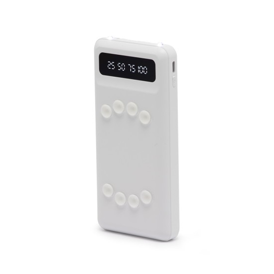 Power Bank 10.000mAh com Lanterna e Multissaídas Personalizado Power Bank 10.000mAh com Lanterna e Multissaídas Personalizado