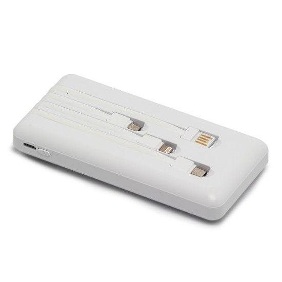 Power Bank 10.000mAh com Lanterna e Multissaídas Personalizado Power Bank 10.000mAh com Lanterna e Multissaídas Personalizado