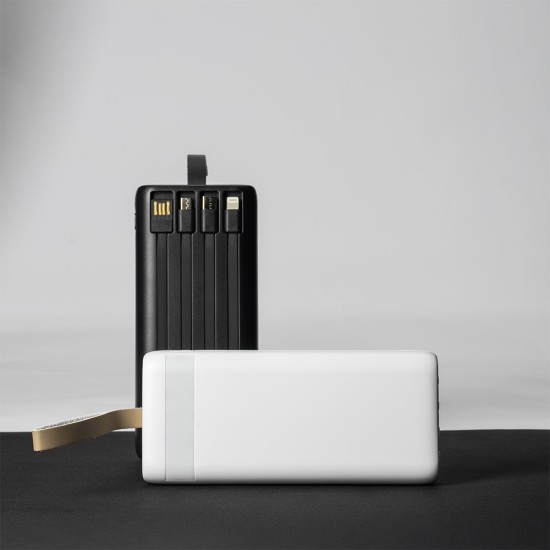 Power Bank 20.000mAh com Lanterna e Multissaídas Personalizado Power Bank 20.000mAh com Lanterna e Multissaídas Personalizado