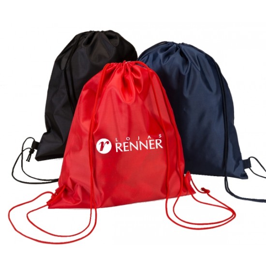 Saco Mochila em Poliéster Personalizado para Brindes Saco Mochila em Poliéster Personalizado para Brindes