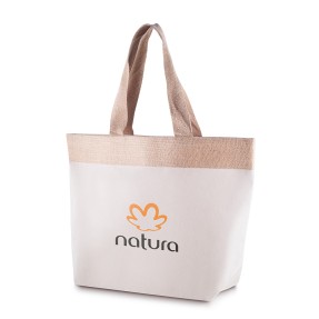 Sacola em Algodão e Juta 220g/m² (34x48cm) Personalizada