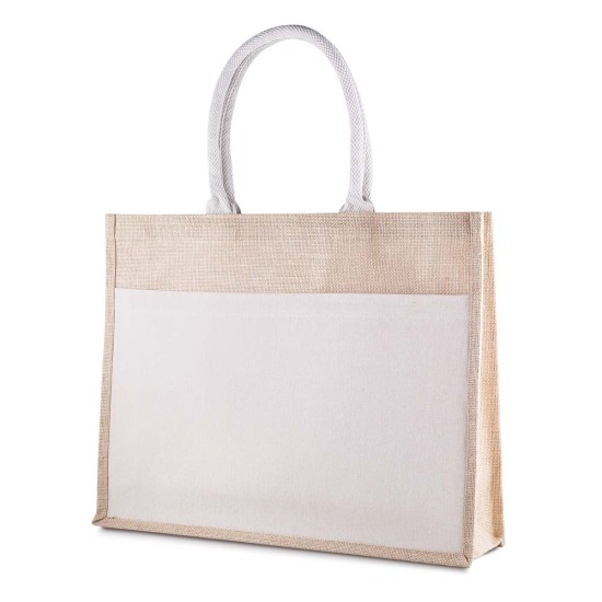 Sacola em Algodão e Juta 220g/m² (35x45cm) Personalizada Sacola em Algodão e Juta 220g/m² (35x45cm) Personalizada