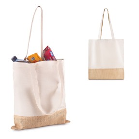 Sacola em Algodão e Juta 220g/m² (42x38cm) Personalizada