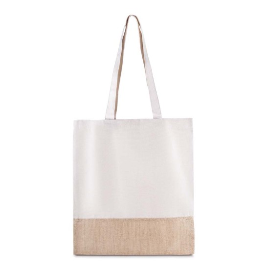 Sacola em Algodão e Juta 220g/m² (42x38cm) Personalizada Sacola em Algodão e Juta 220g/m² (42x38cm) Personalizada