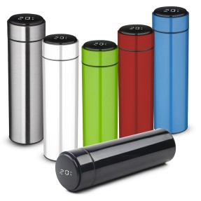 Squeeze 500ml com Infusor e Visor de Temperatura Digital Personalizado
