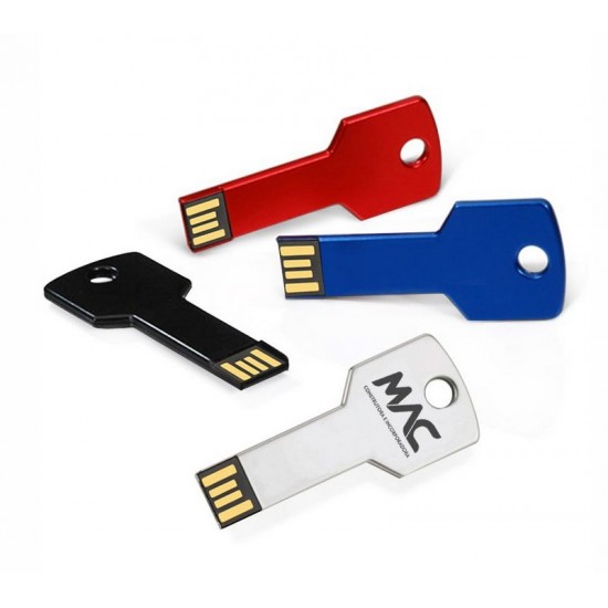 Pen Drive de Metal Formato Chave Personalizado