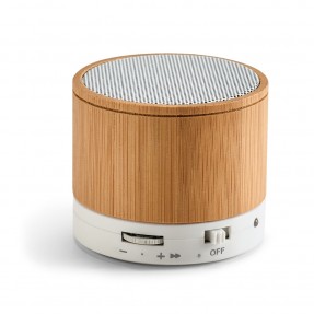 Caixa de Som Bluetooth em Bambu Personalizada