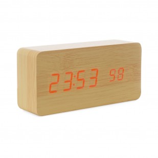 Relógio de Madeira com Despertador Personalizado